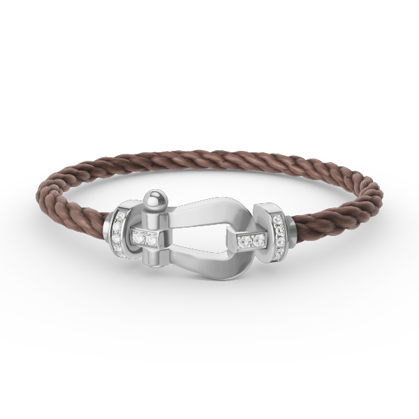 [Eternal Jewelry]FORCE LARGE HORSESHOE HALF DIAMOND BRACELET SILVER