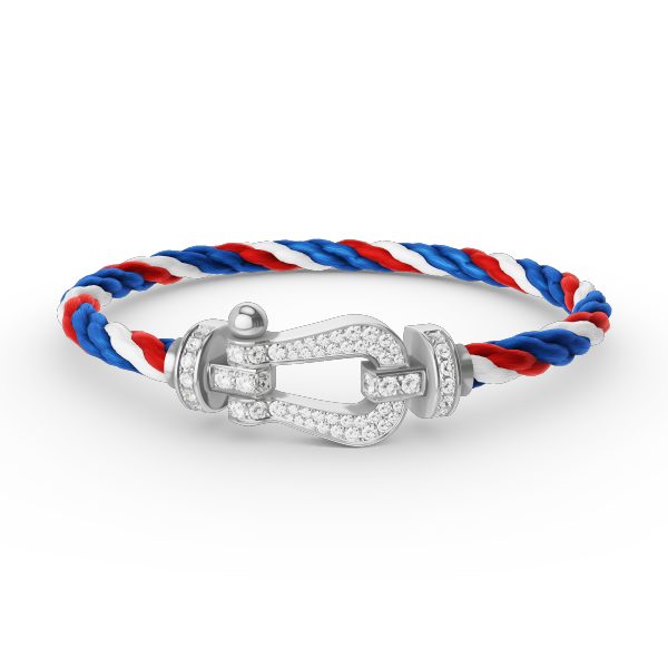 [Eternal Jewelry]FORCE LARGE HORSESHOE FULL DIAMOND BRACELET SILVER